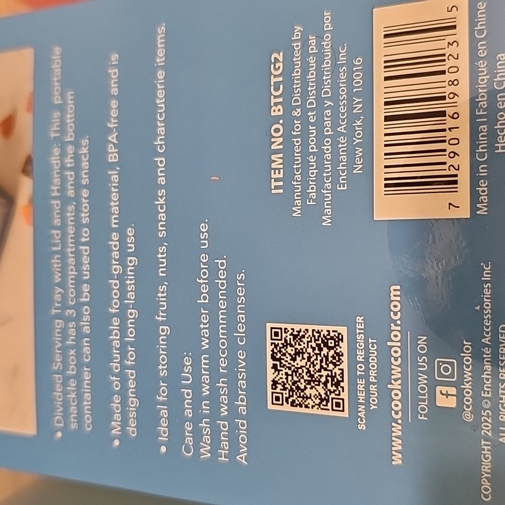 CWC ABC Colorful Snack Organizer Box - Picture 6 of 6